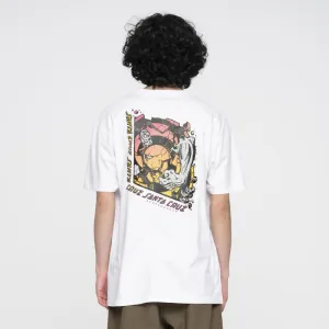 Santa Cruz T-Shirt Roskopp Break T-Shirt - White Acid Wash