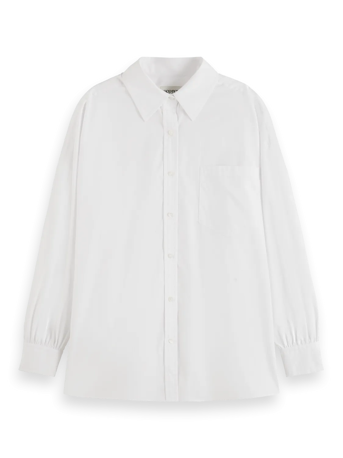Scotch & Soda Girlfriend Poplin Shirt - White