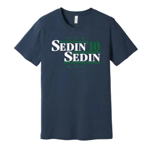 Sedin & Sedin '10 - Vancouver Hockey Legends Political Campaign Parody T-Shirt - Hyper Than Hype Shirts