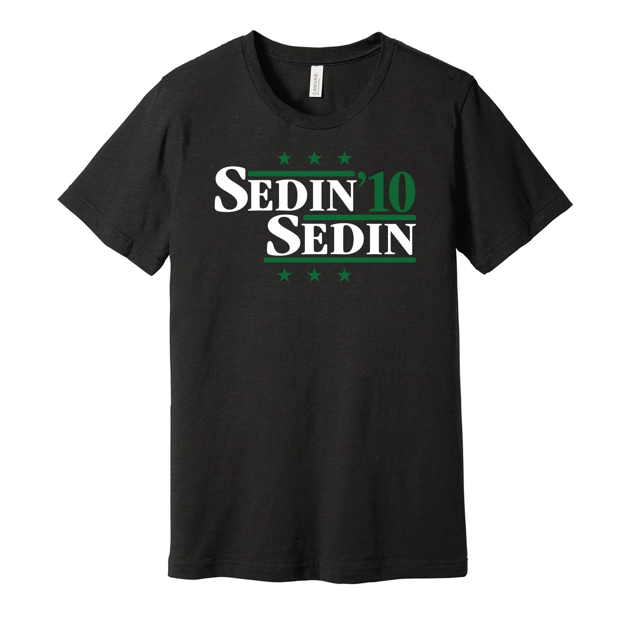 Sedin & Sedin '10 - Vancouver Hockey Legends Political Campaign Parody T-Shirt - Hyper Than Hype Shirts