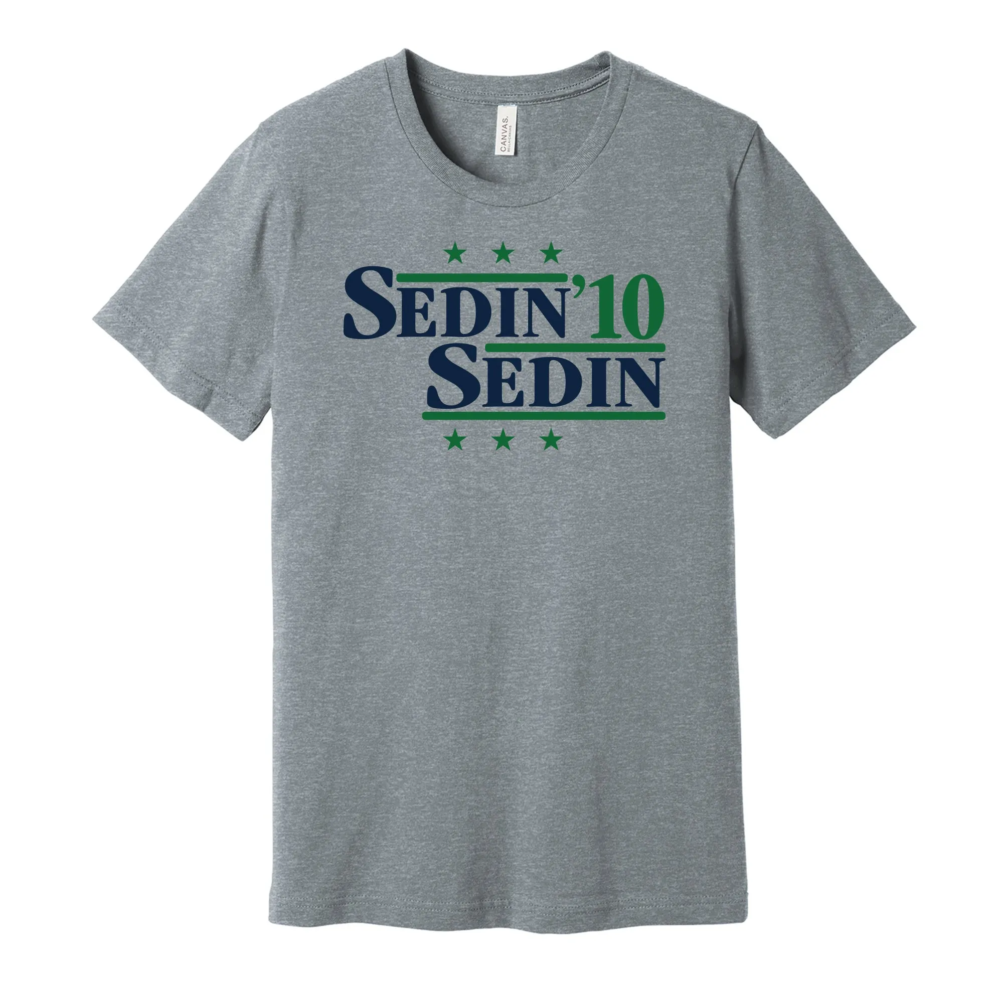 Sedin & Sedin '10 - Vancouver Hockey Legends Political Campaign Parody T-Shirt - Hyper Than Hype Shirts