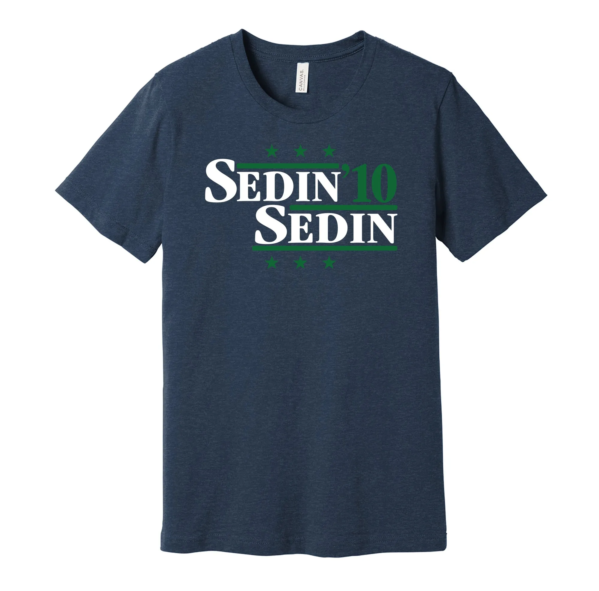 Sedin & Sedin '10 - Vancouver Hockey Legends Political Campaign Parody T-Shirt - Hyper Than Hype Shirts
