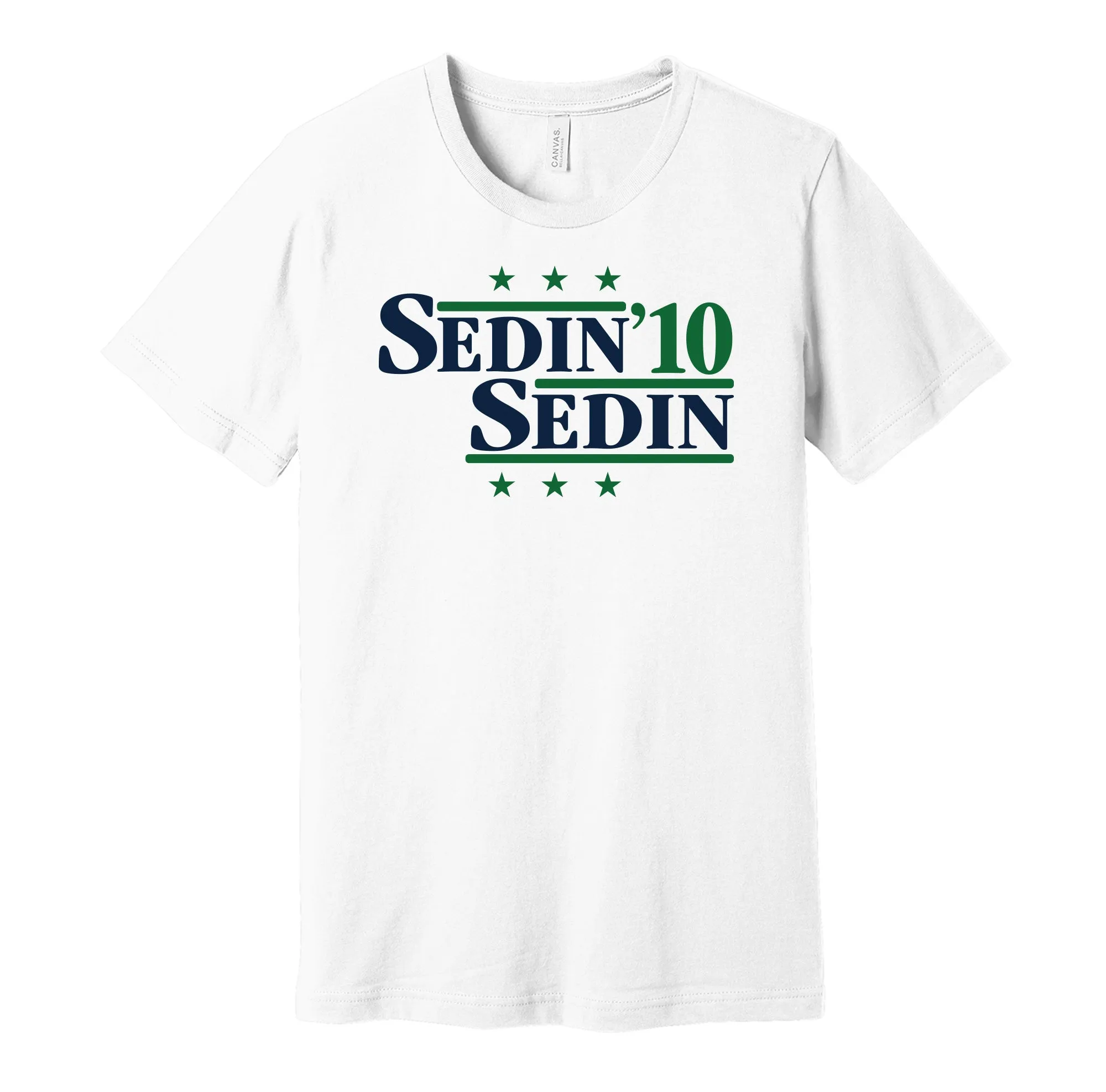 Sedin & Sedin '10 - Vancouver Hockey Legends Political Campaign Parody T-Shirt - Hyper Than Hype Shirts