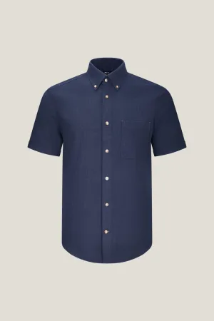 Seersucker Smart Fit Short Sleeve Casual Shirt
