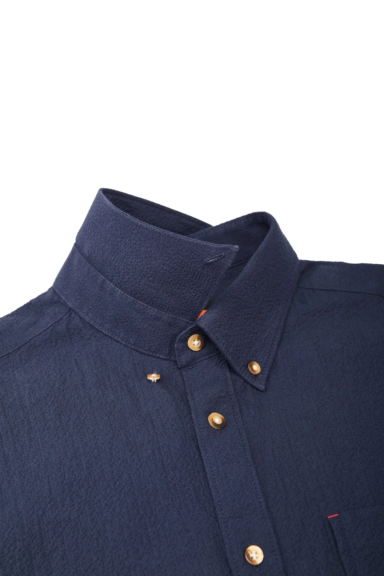 Seersucker Smart Fit Short Sleeve Casual Shirt