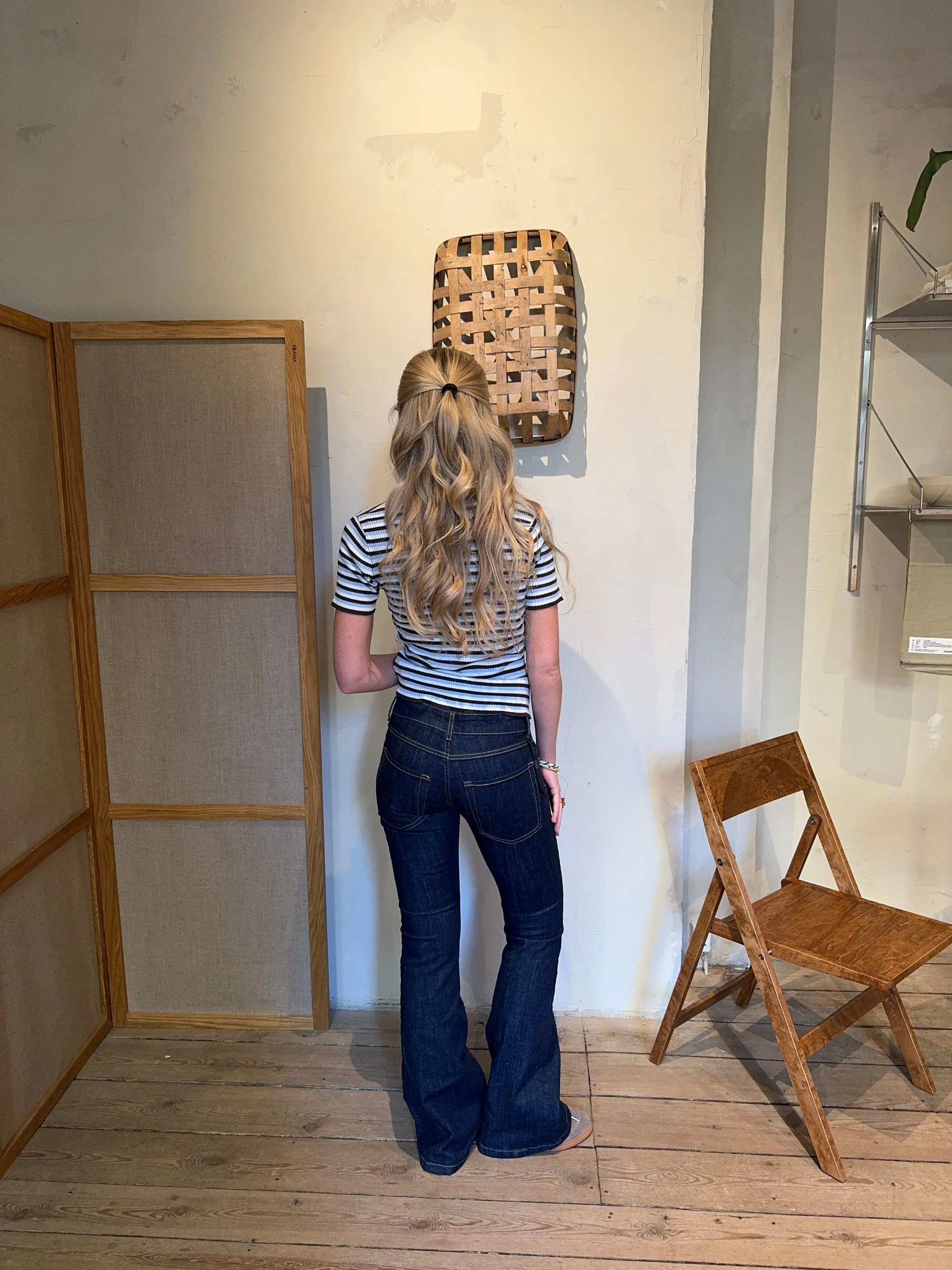 Senia bootcut jeans - Mørk denim