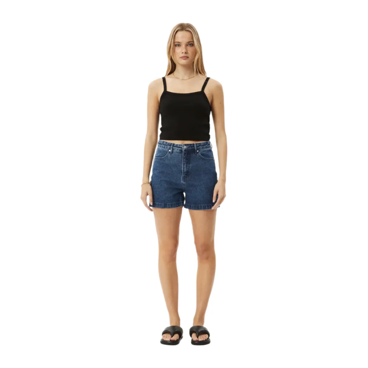 Seventy Threes Hemp Denim High Waisted Shorts