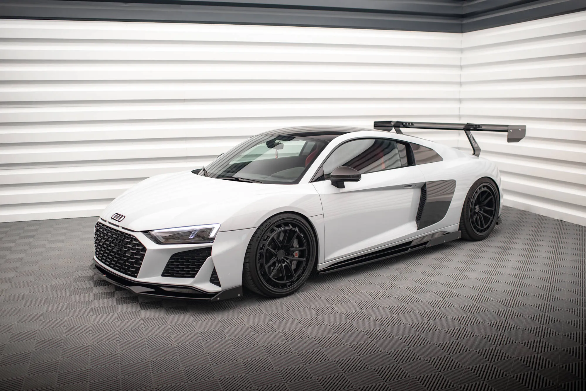 Side Skirts Diffusers  V.2  Flaps Audi R8 Mk2 Facelift