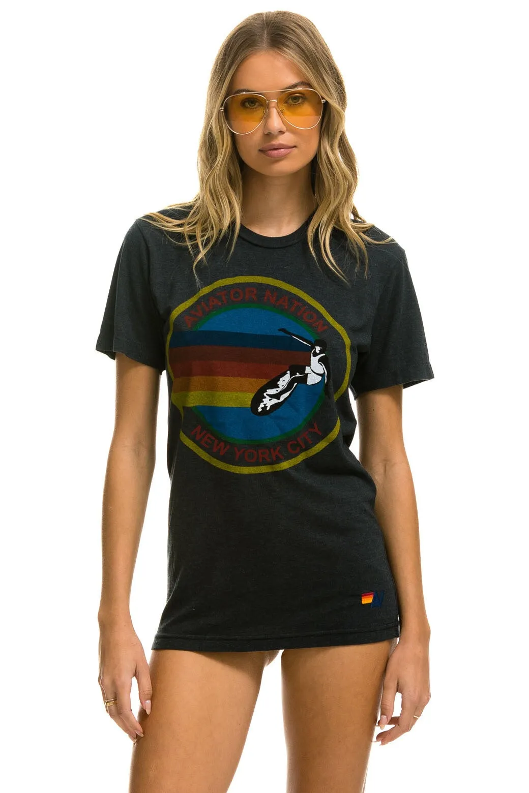 SIGNATURE NEW YORK CITY TEE - CHARCOAL