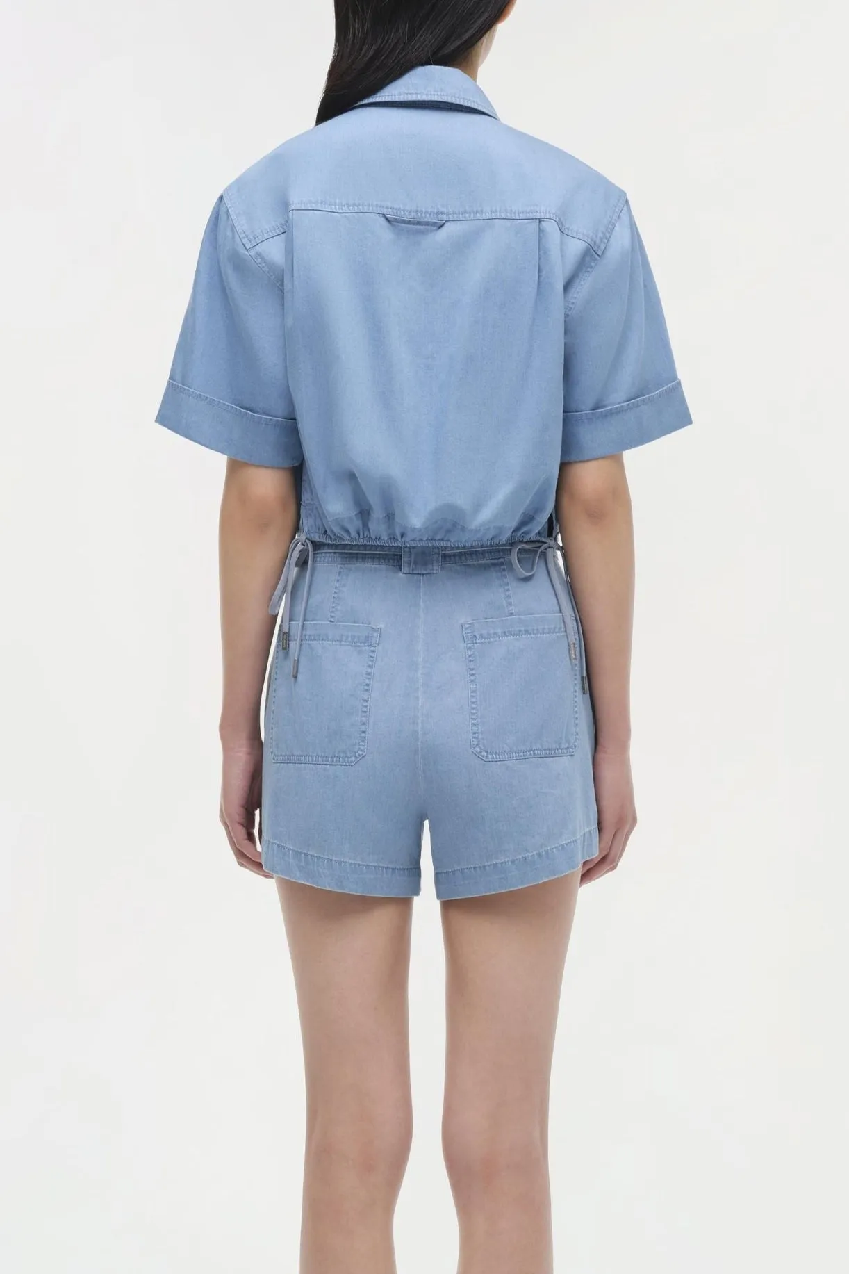 Simkhai Bishop Cotton Top in Stratus