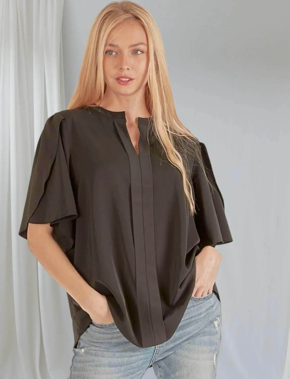 SIMPLE ELEGANCE BLOUSE (black)