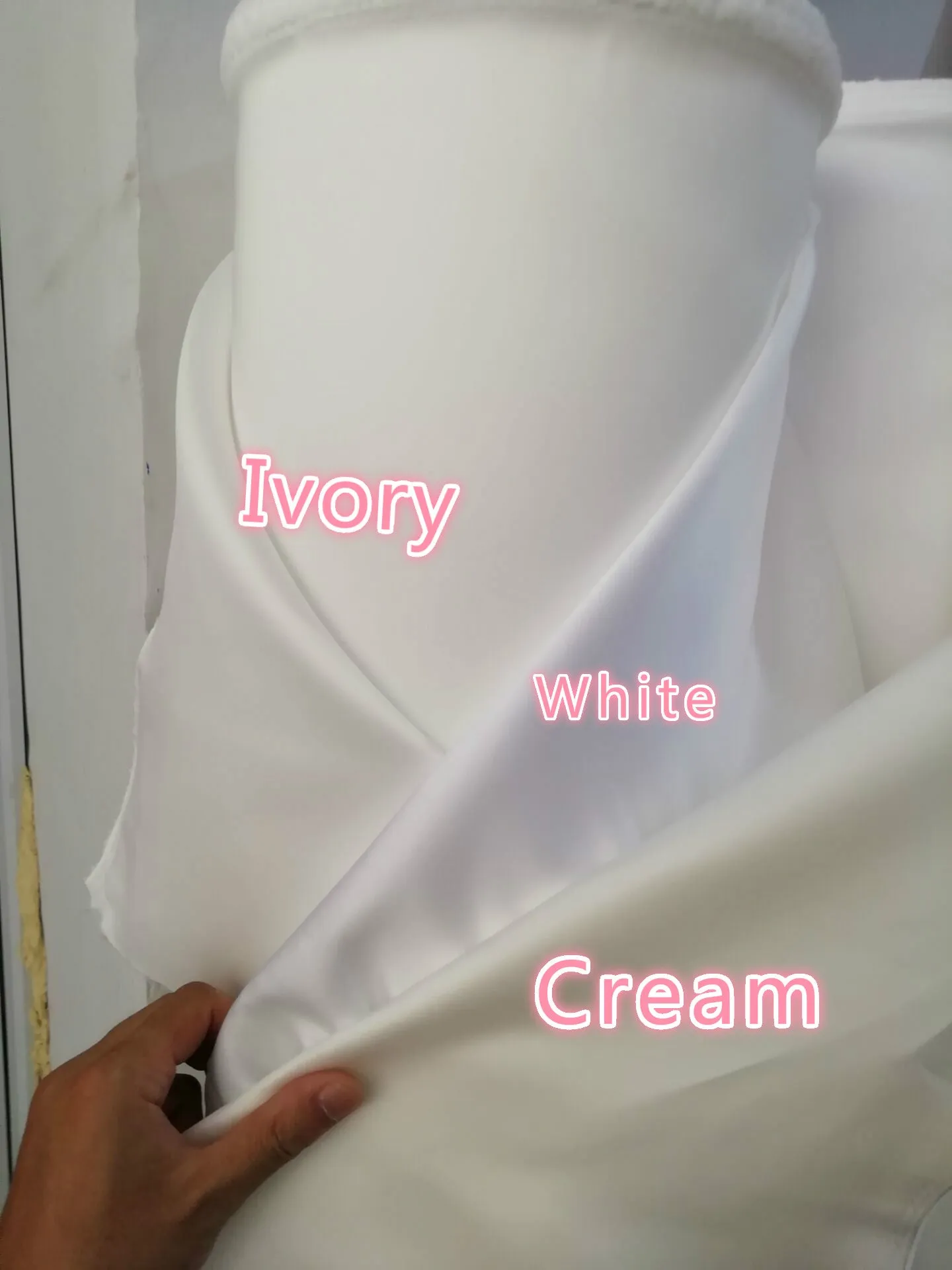 Simple Satin Fit&Flare Bridal Gowns with Illusion Neck