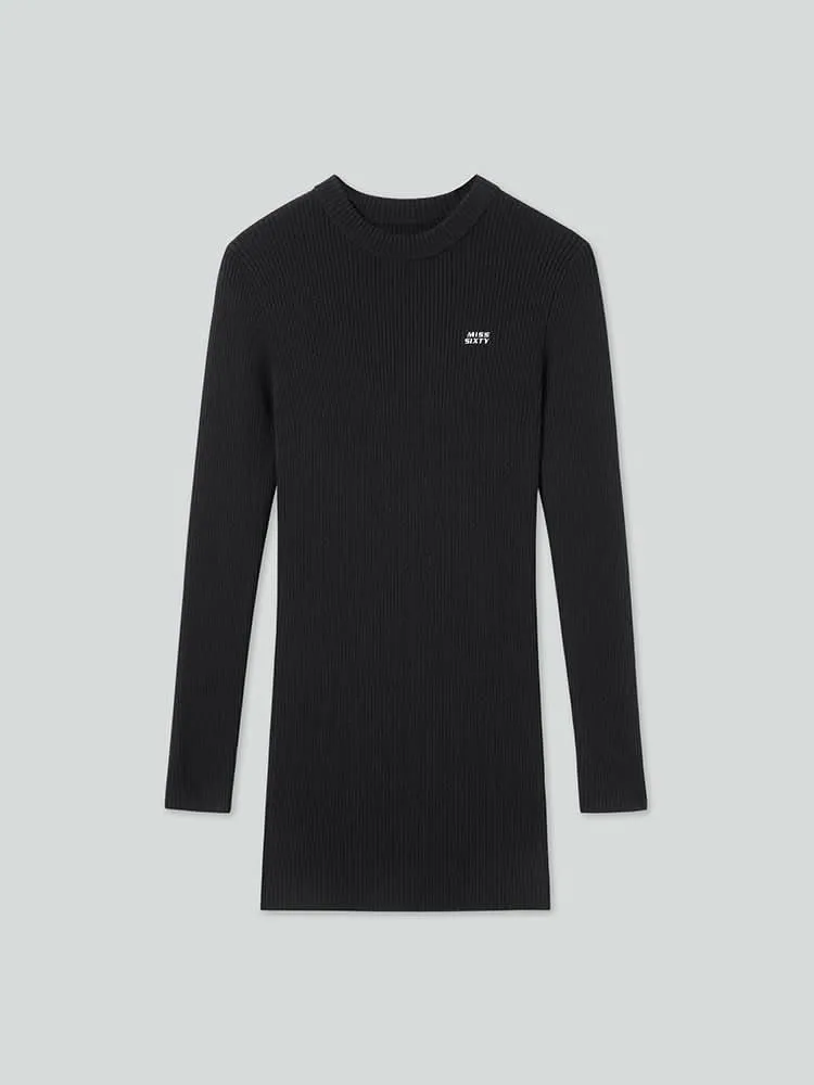 Slim Fit Wool-Blend Dress
