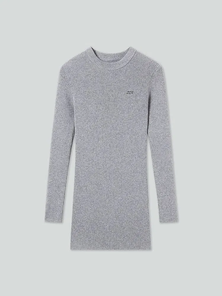 Slim Fit Wool-Blend Dress