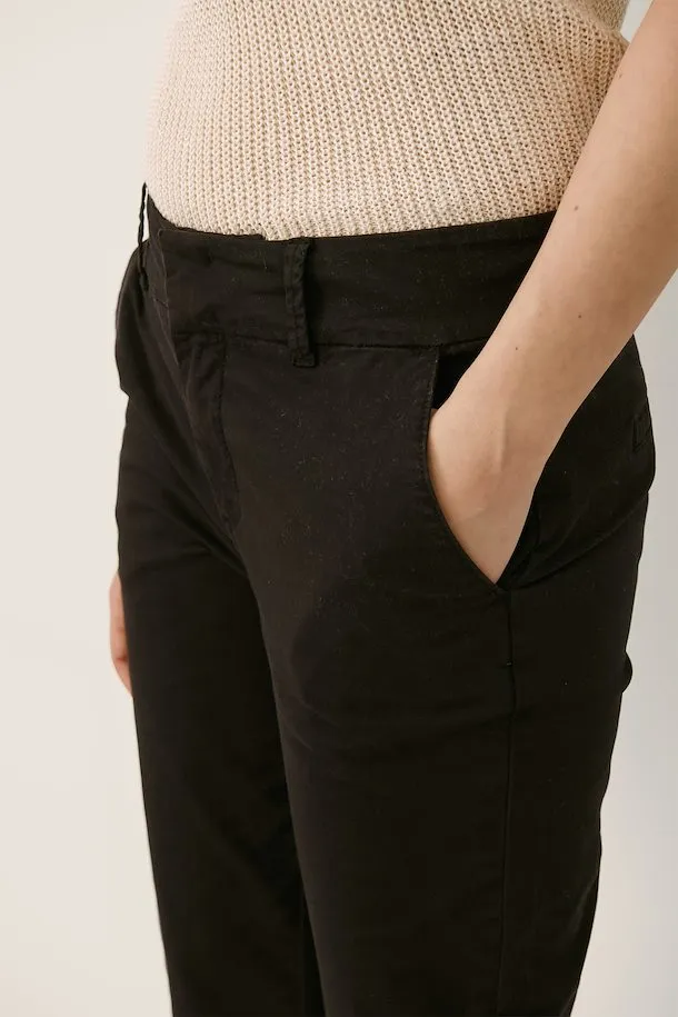 Soffie 3/4 Casual Pant - Black