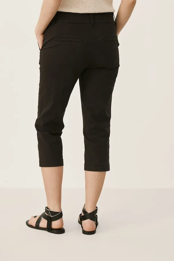 Soffie 3/4 Casual Pant - Black