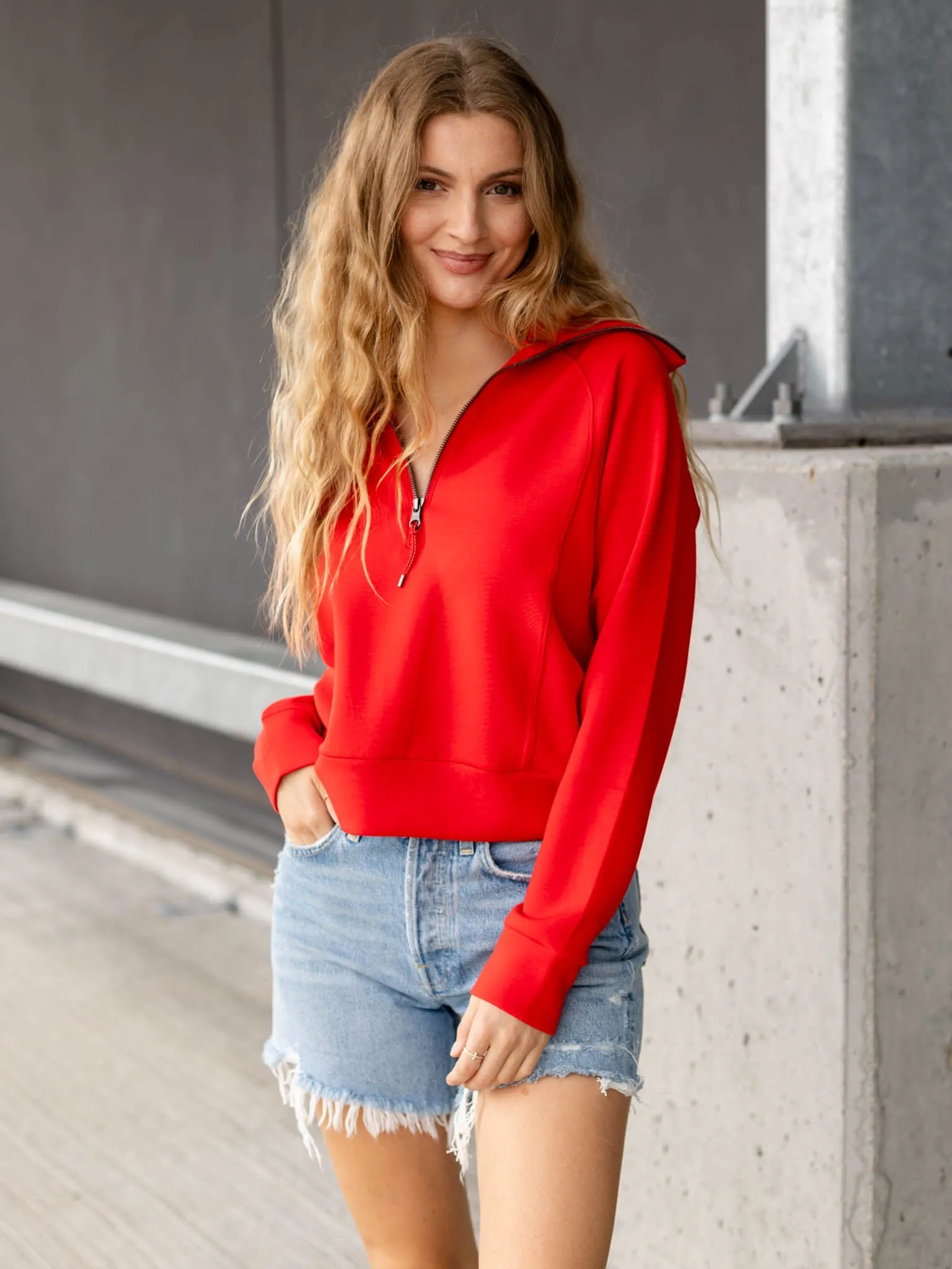Spanx Air Essentials Half Zip