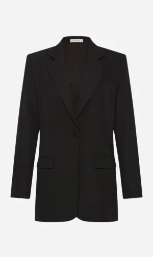 St Agni | Wool Double Layer Blazer - Black