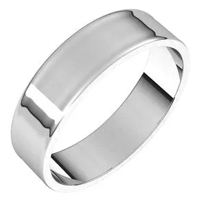 Sterling Silver 5 mm Flat Ultra-Light Band Size 11