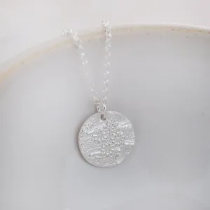 Sterling Silver Large Circle Pendant