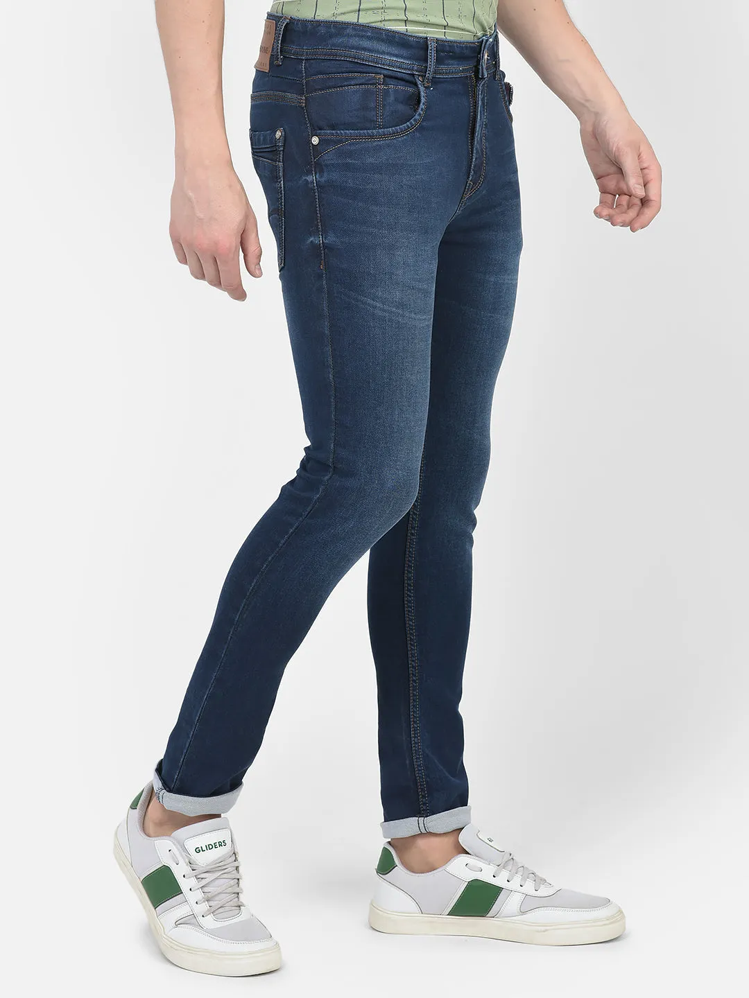 Stone-Washed Blue Jeans