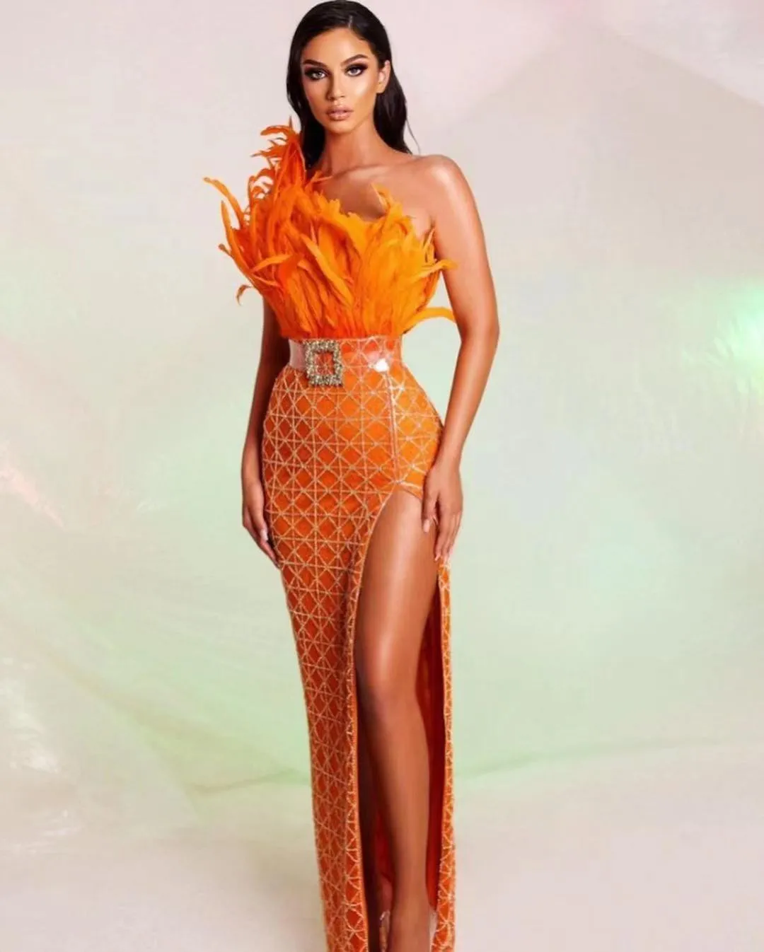 Strapless Dress Backless High Slit Long Dresses
