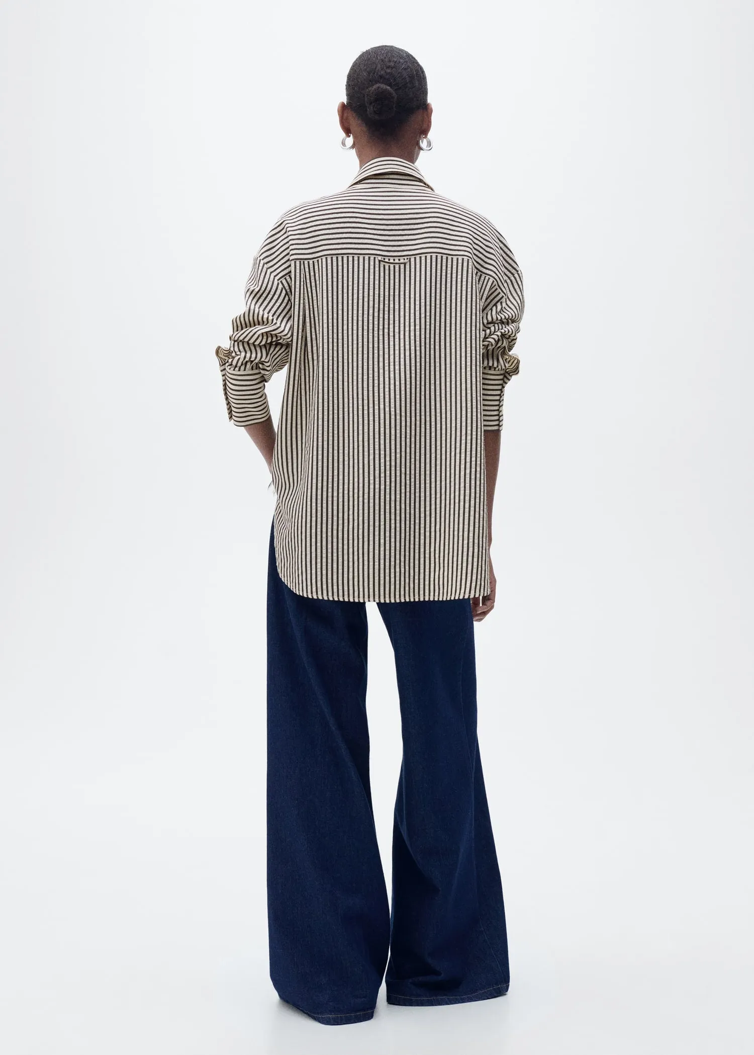 Striped textured shirt
