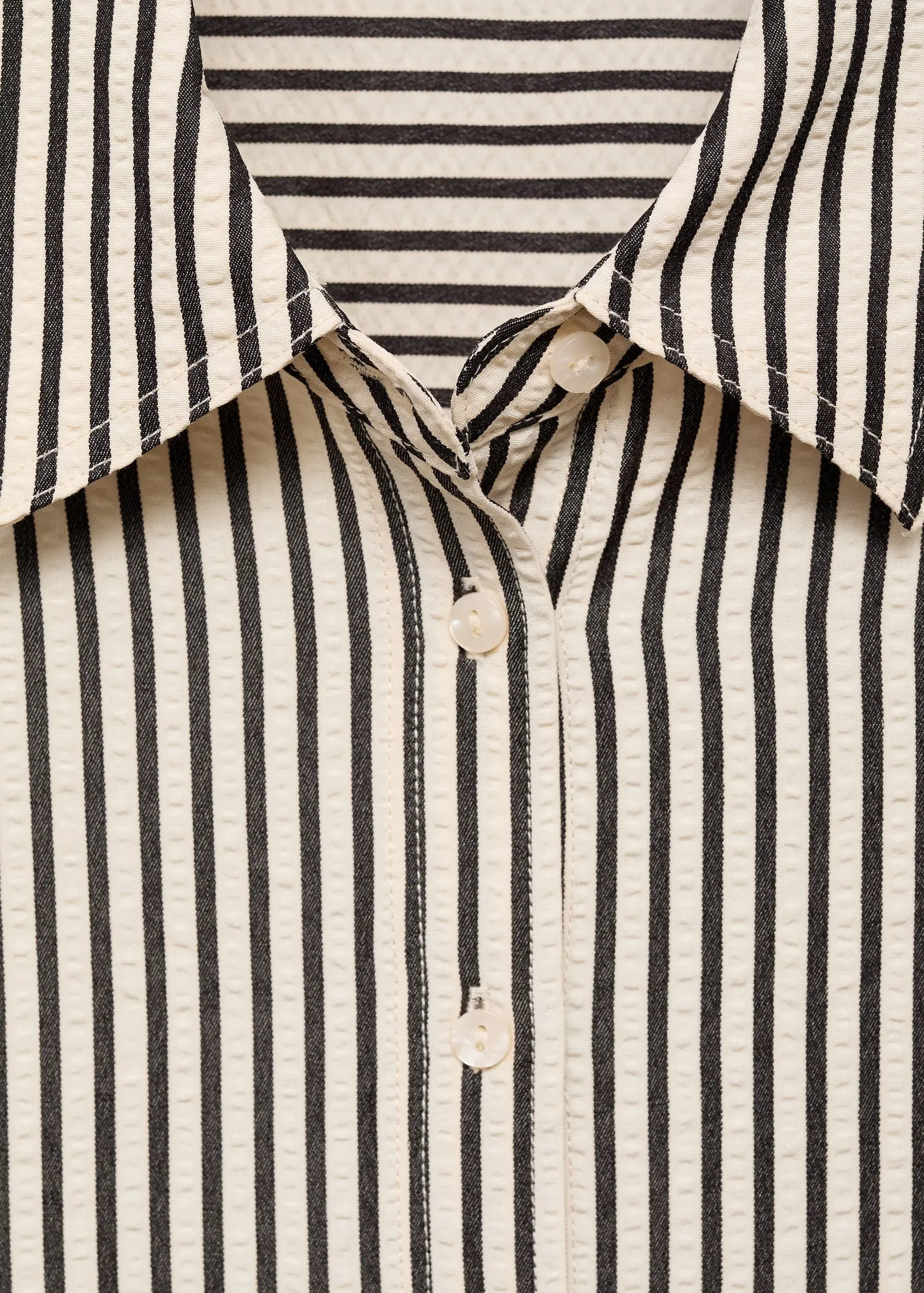 Striped textured shirt
