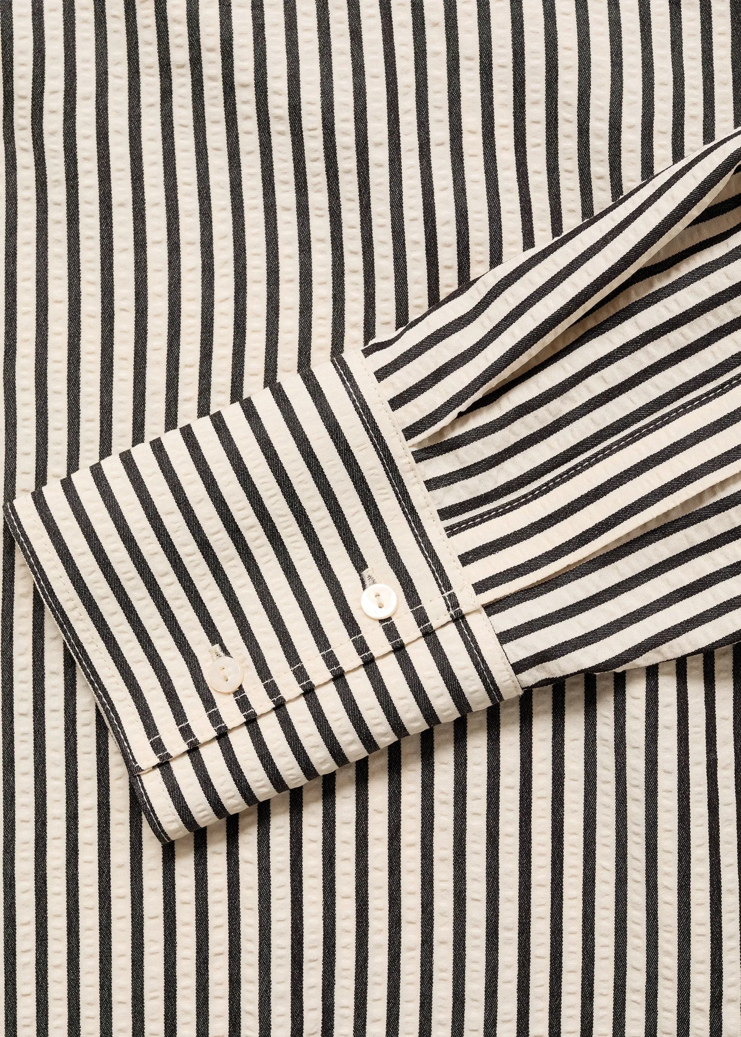 Striped textured shirt