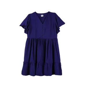 Stylistic Mr. Lee Ladies Basic Dress Loose Fit 160282 (Navy)