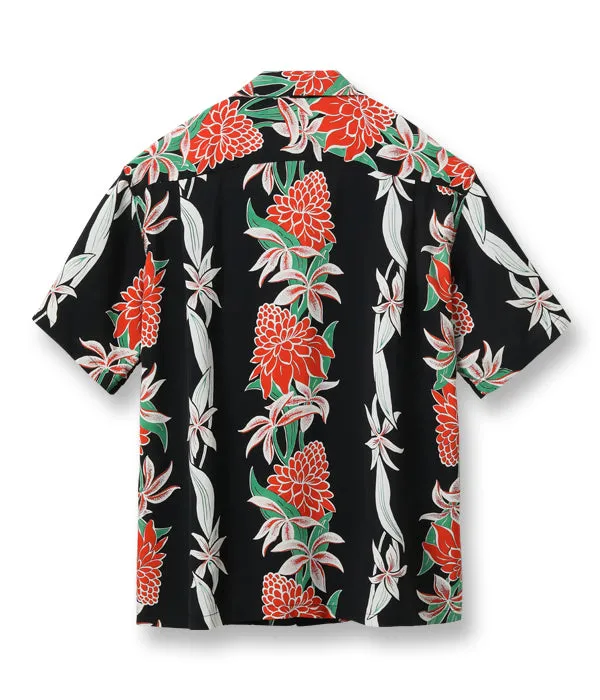 Sun Surf RAYON HAWAIIAN SHIRT “BLOOMS OF TORCH FLOWER”