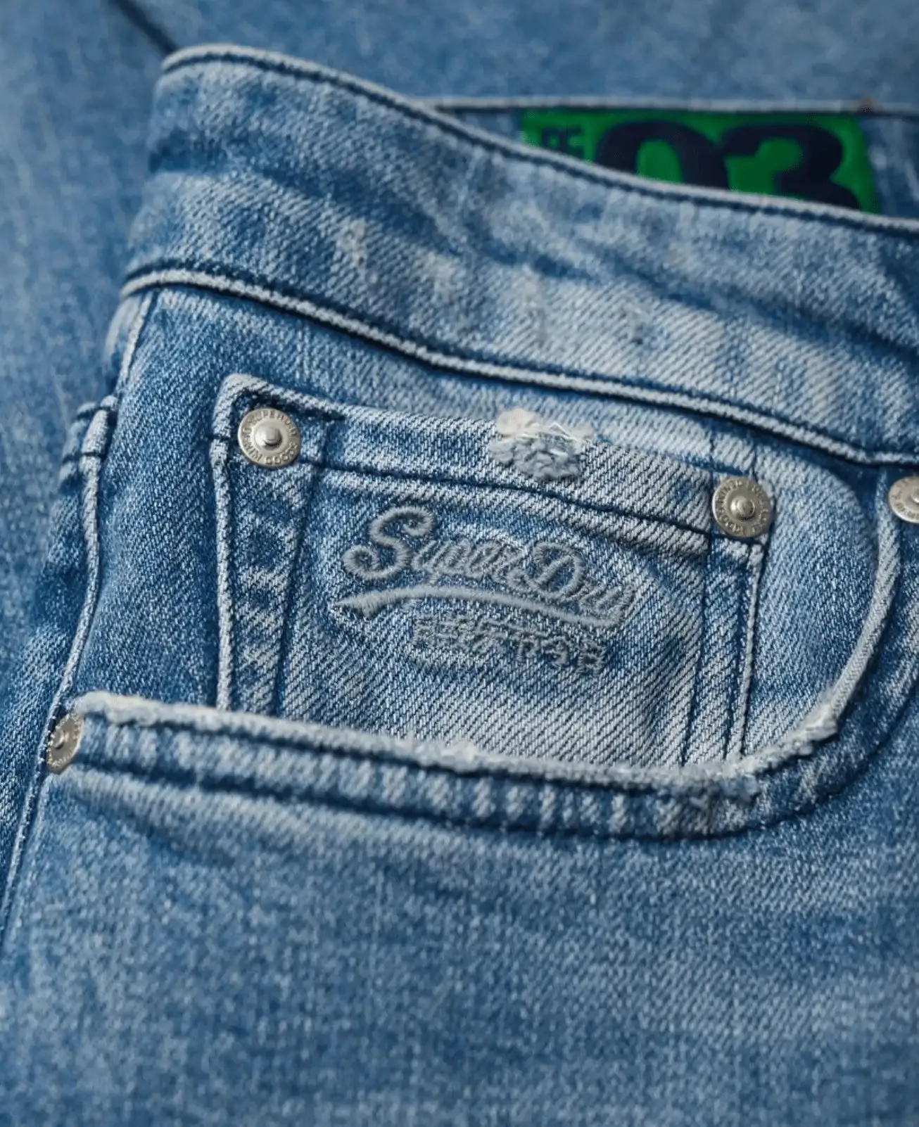 Superdry - Tyler Slim Jeans - Tunstall Mid Blue