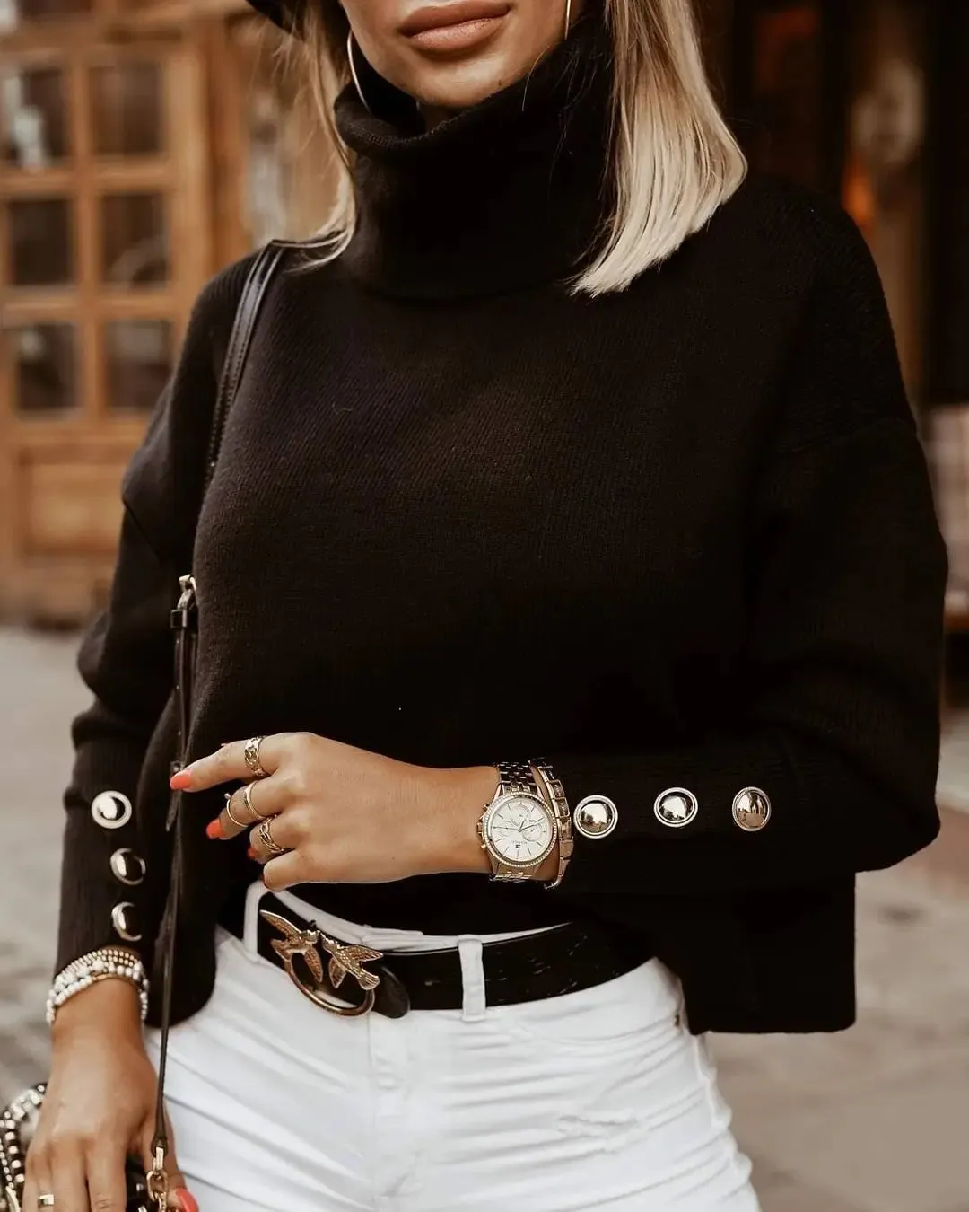 Sweater with turtleneck