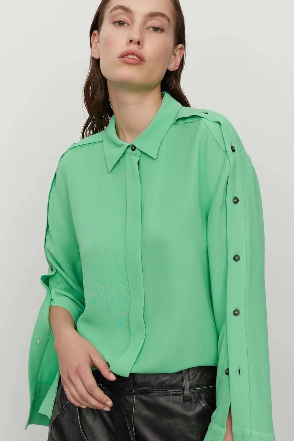 Sylvie Blouse Bright Green