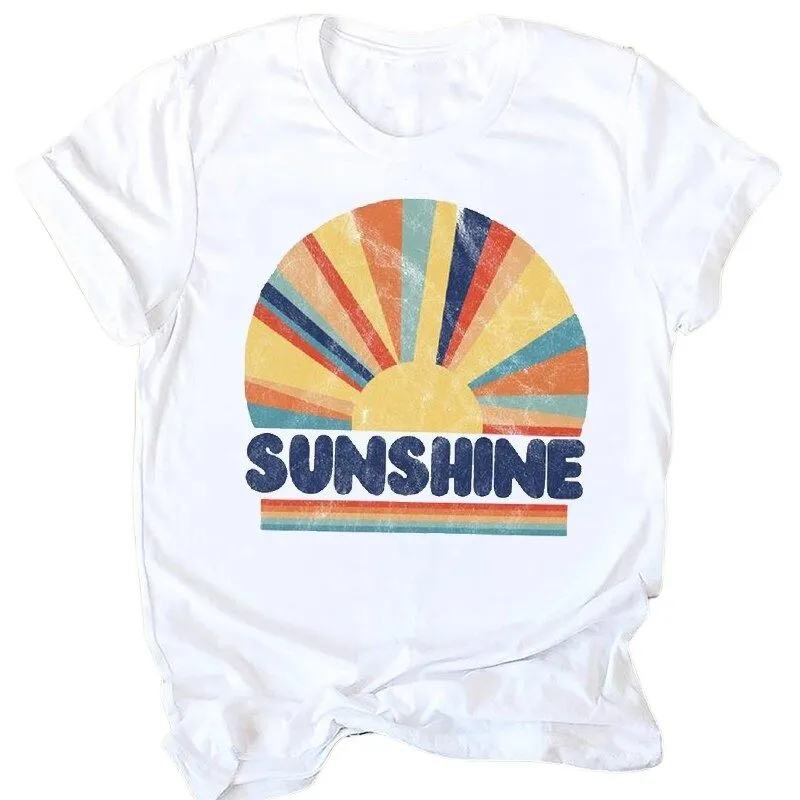 T-Shirt Imprimé Vintage Femme