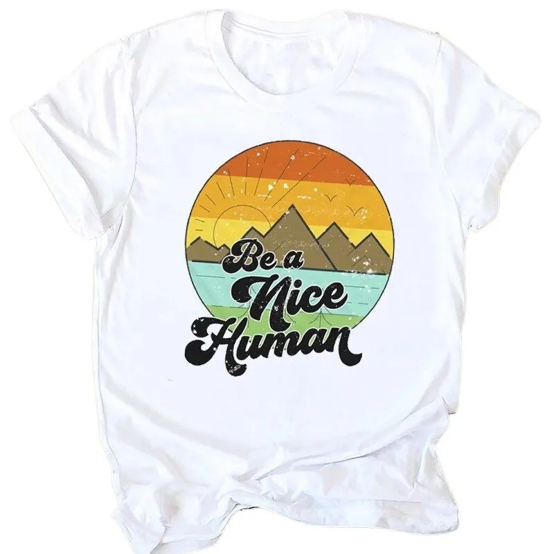 T-Shirt Imprimé Vintage Femme