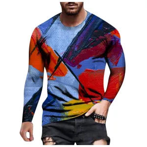 T Shirt Manche Longues Imprimé Vintage