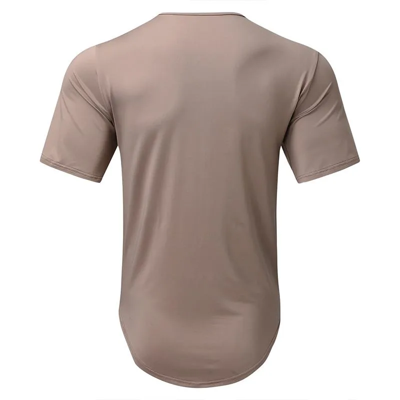 T-shirt à manches courtes avec fermeture éclair vintage