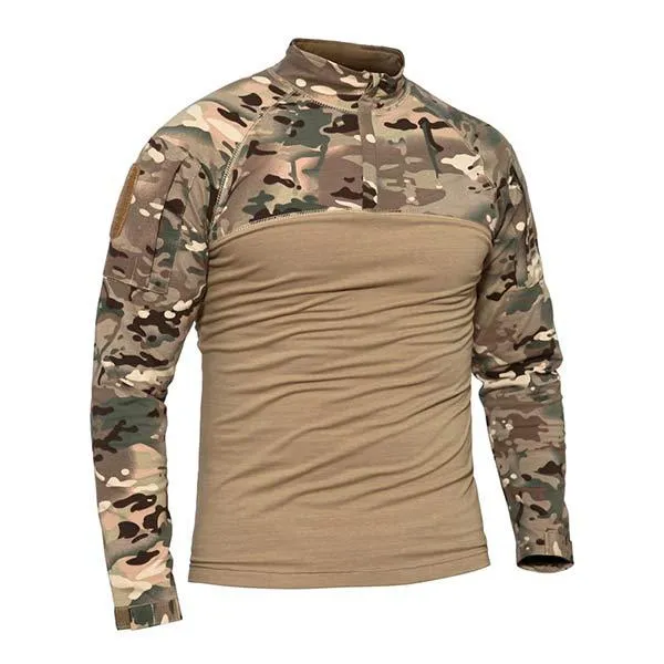 T-Shirt à Manches Longues Camo Vintage