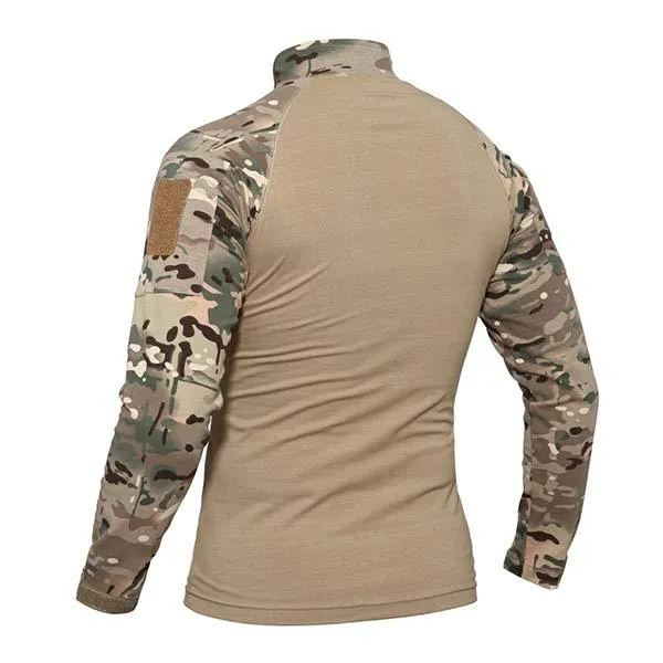 T-Shirt à Manches Longues Camo Vintage