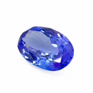 Tanzanite 13.23 mm 4.26 carats Faceted Oval Brilliant Gemstone - Tanzania