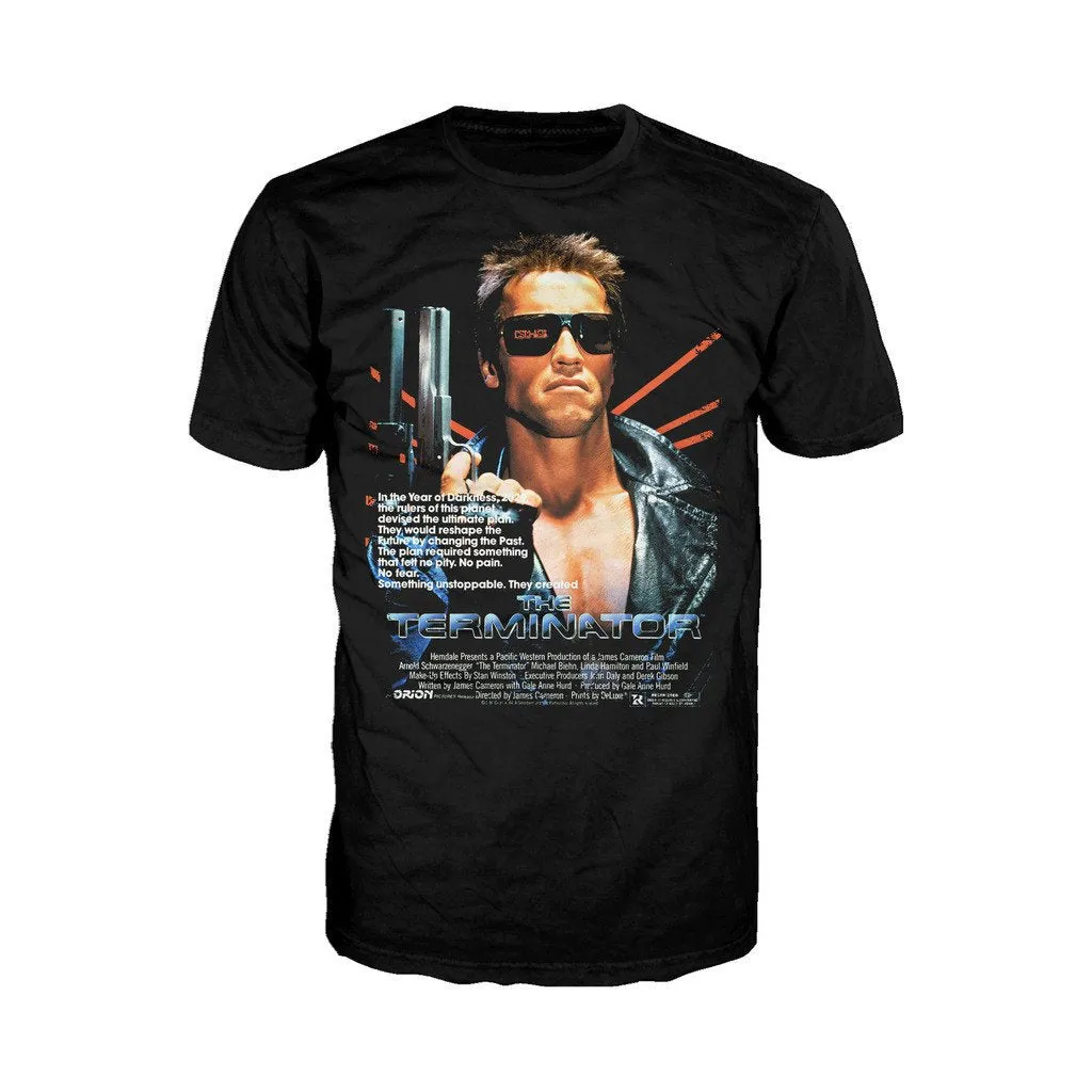 Terminator Movie Poster Official Men's T-shirt (Black)