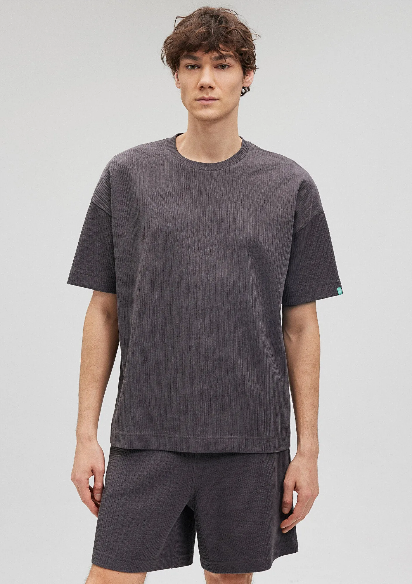 Textured Antracite T-Shirt