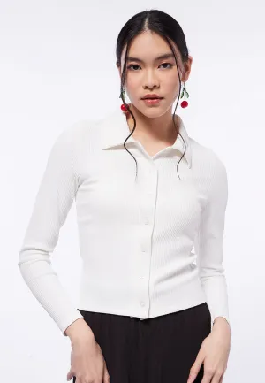 Textured Long Sleeve Top