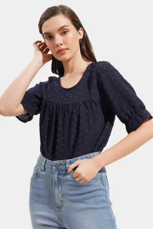 Textured Shirring Top