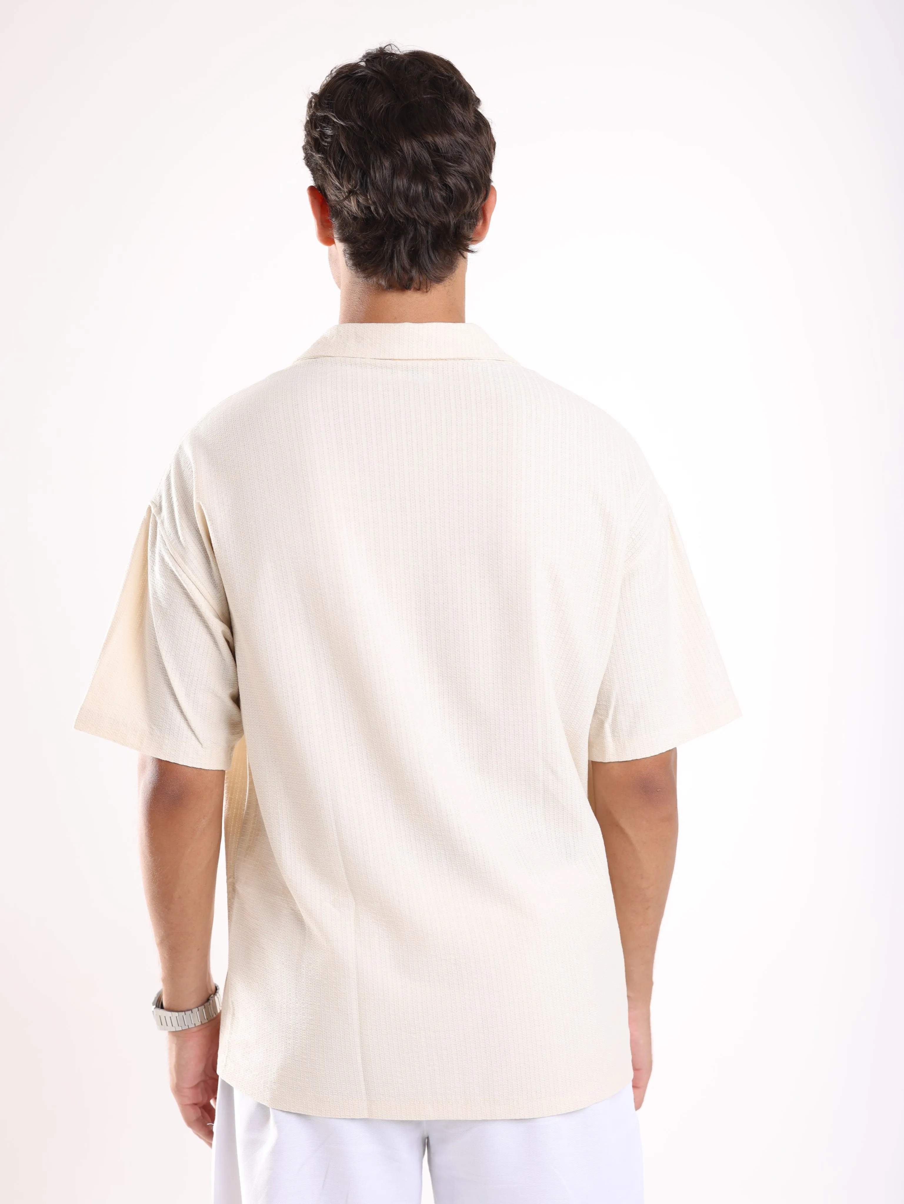 TEXTURED SHIRT - BEIGE
