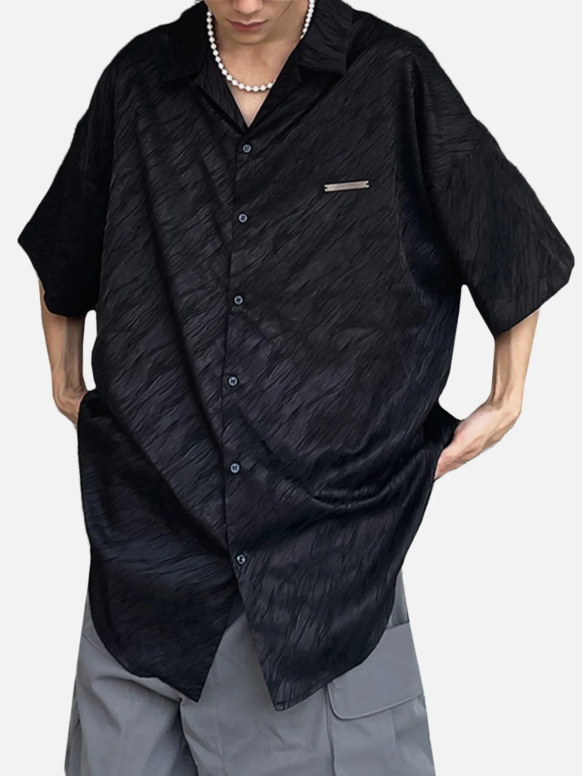 Textured Short Sleeve Shirt