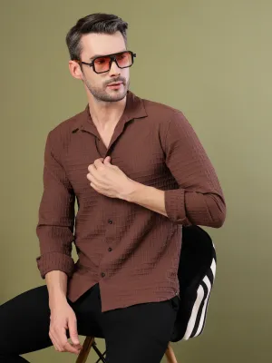 Textured Waffle Shirt