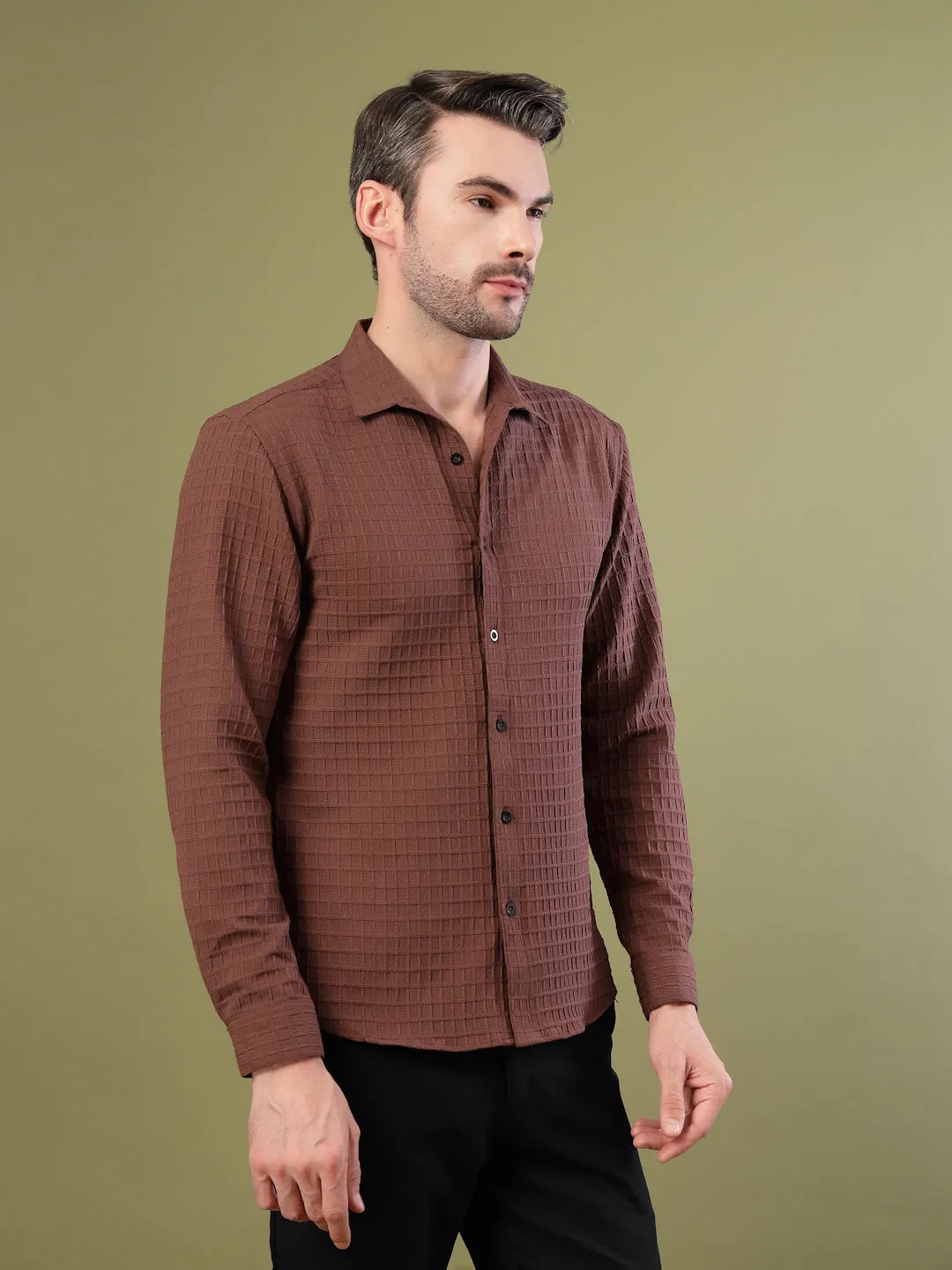 Textured Waffle Shirt