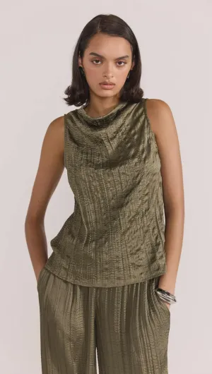 Thalia Top in Olive